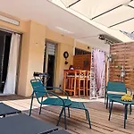 Nice- Gairaut - Jardin Prive- Grand F1 Lumineux-Piscine Collective