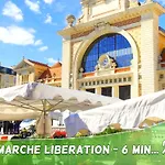 Cozy T2 - Lovely Balcony - Center - Liberation - Clim - Wifi