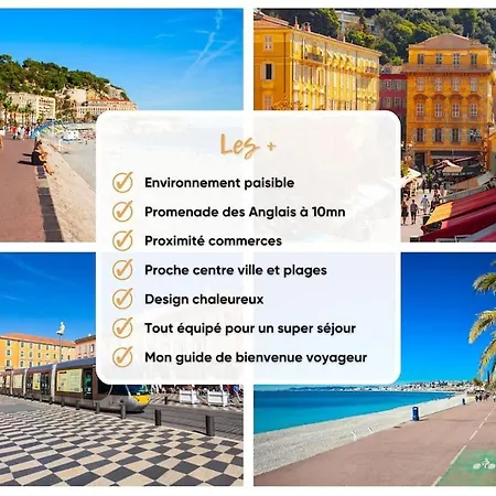 Loft Idealement Place Mer, Aeroport, Centre Apartment Nice