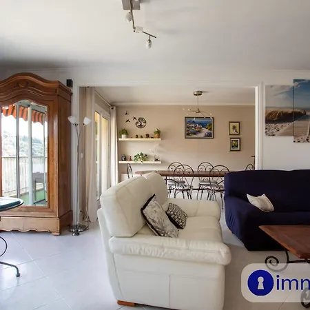 3 Air-conditioned Terrace Sea View Holiday home Nice