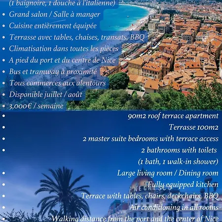 Magnifique Toit Terrasse A * Nice