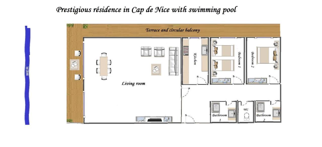 Apartamento Prestige Cap De Nice- Swimming Pool Terrace -2br
