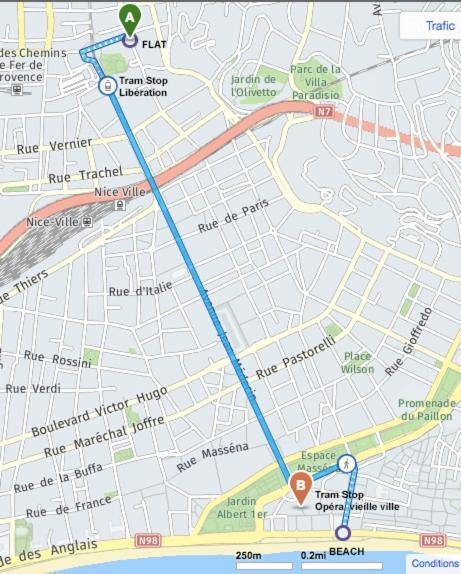 Terrasse Quartier Liberation Apartment