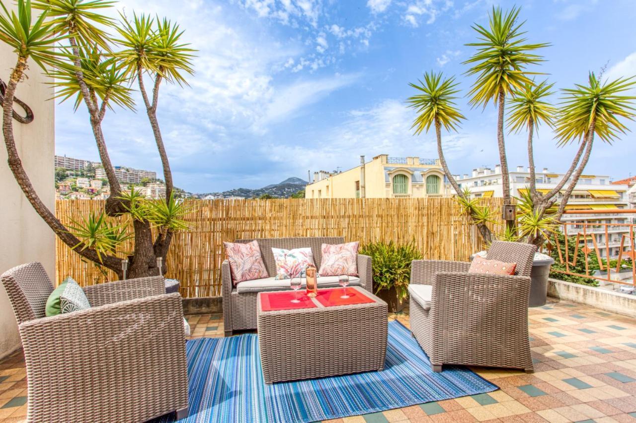 Le Mantega - F2 Moderne,centre Ville, 2 Grandes Terrasses,climatisation, Ascenseur Nice