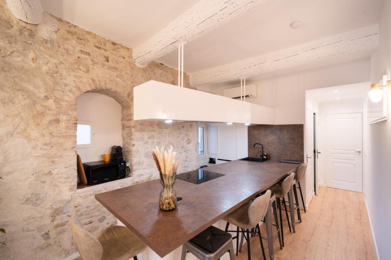 Fusion - Charme De L'ancien Et Confort Moderne - Vieux - 2 - Wifi - 5 Min Des Plages - 30 Min De Cannes Et Monaco Apartment