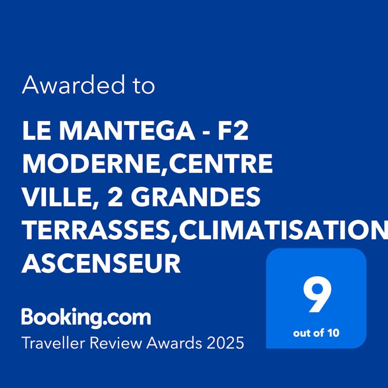 Le Mantega - F2 Moderne,centre Ville, 2 Grandes Terrasses,climatisation, Ascenseur Apartment *