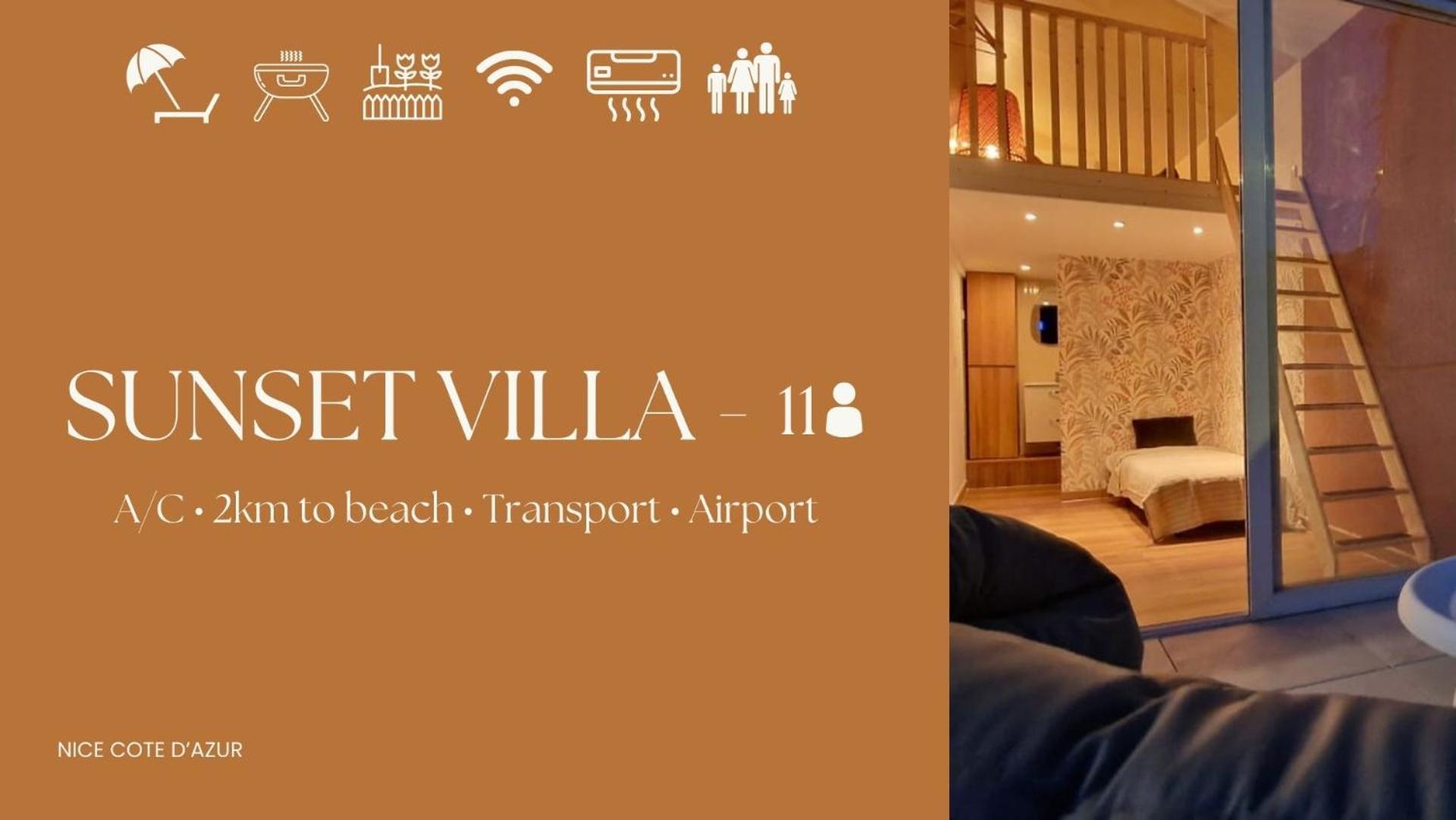 Sunset Atypical With Air Conditioning Holiday home