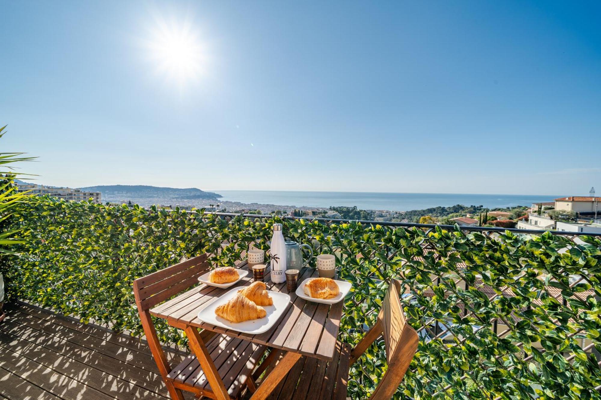 Apartment Panoramic Sea View Of The French Riviera, Parking Nice