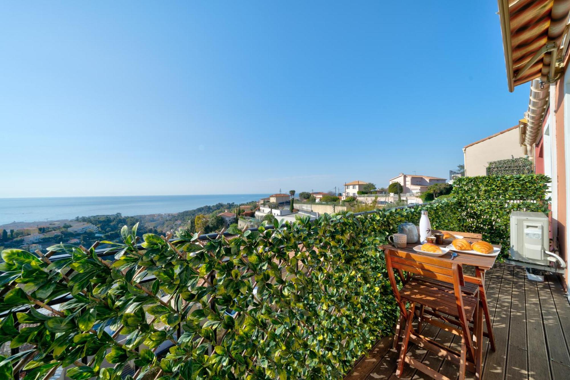 Panoramic Sea View Of The French Riviera, Parking Apartment