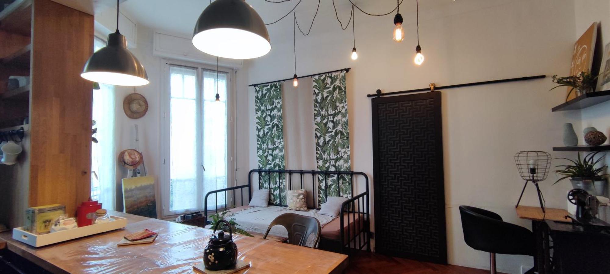 Bohemian Style And Luminous Balcony