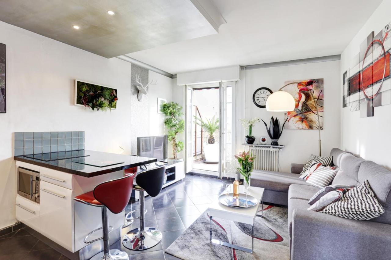 Le Mantega - F2 Moderne,centre Ville, 2 Grandes Terrasses,climatisation, Ascenseur Apartment Nice