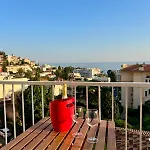Vue T2 Cosy, A Pied 3 Mins, Coucher De Soleil, Parc Prive Nice
