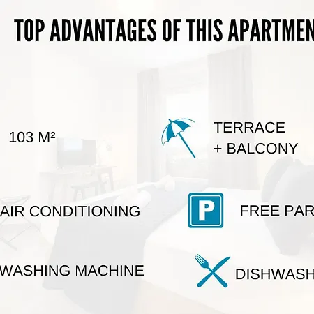 Apartment Nestor&jeeves - Oiseau Bleu - 4 Bedrooms-terrace