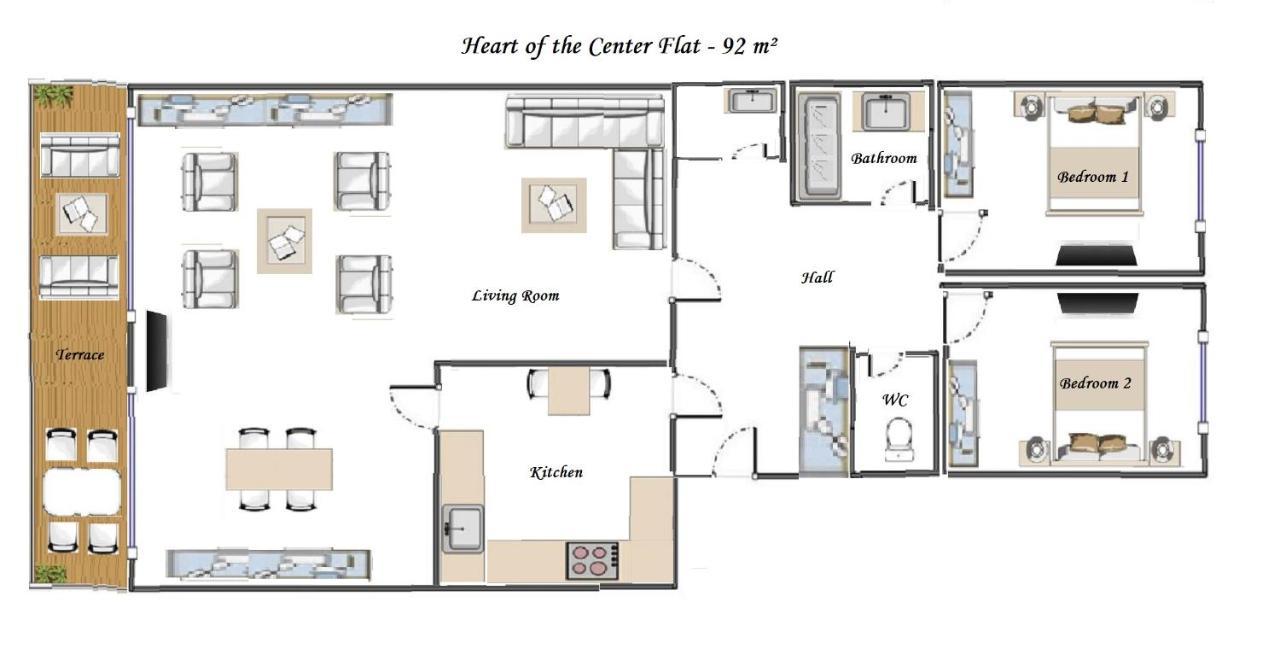 Appartement Heart Of Nice- Modern Elegant 2br Flat Big Terrace *