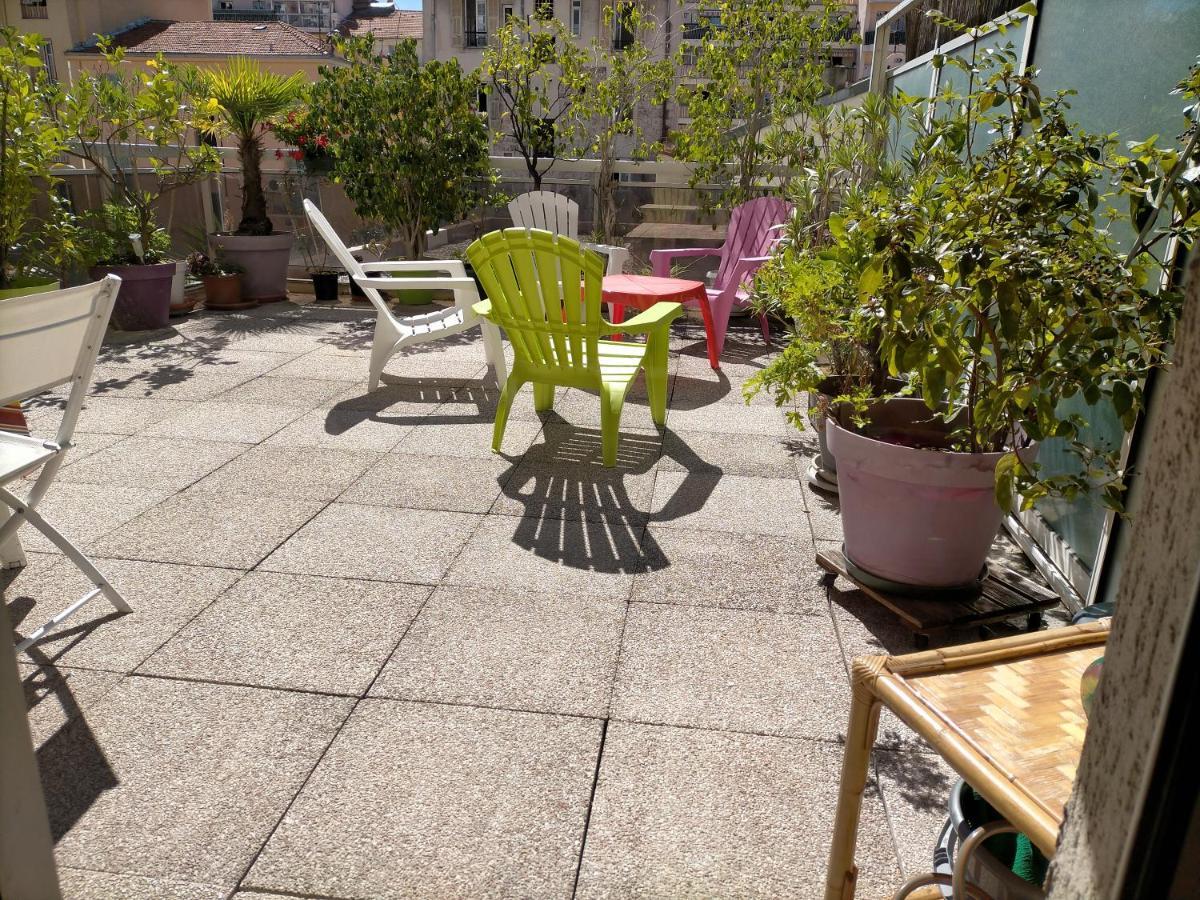 06p - Au Coeur De Superbe Terrasse, Wifi & Clim Apartment Nice