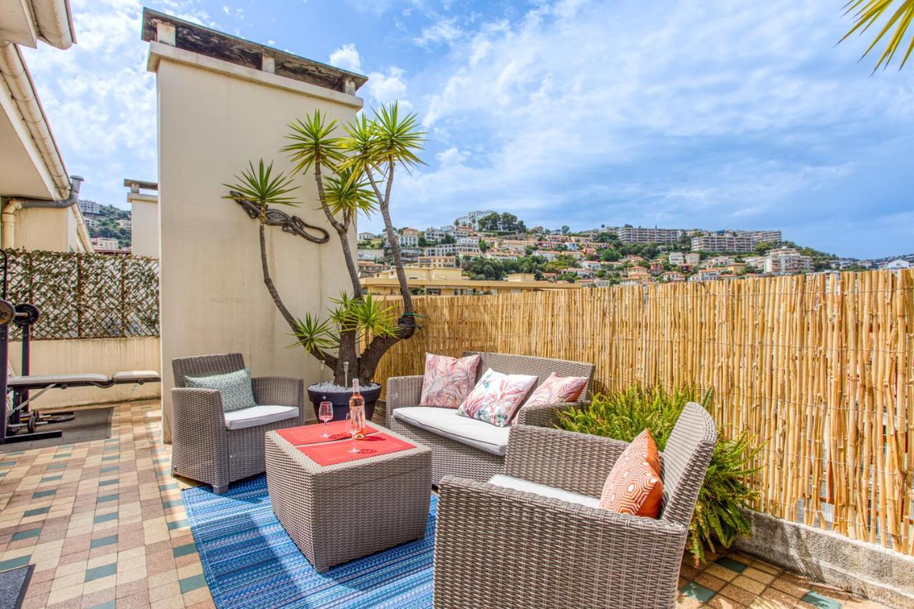 Le Mantega - F2 Moderne,centre Ville, 2 Grandes Terrasses,climatisation, Ascenseur * Nice