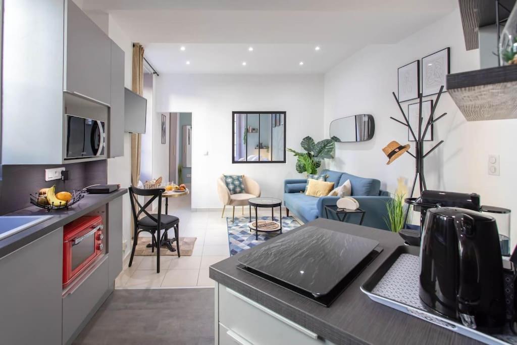 Apartment #20 2p Port/parking/ac/central Elegant 5min Promenade Nice
