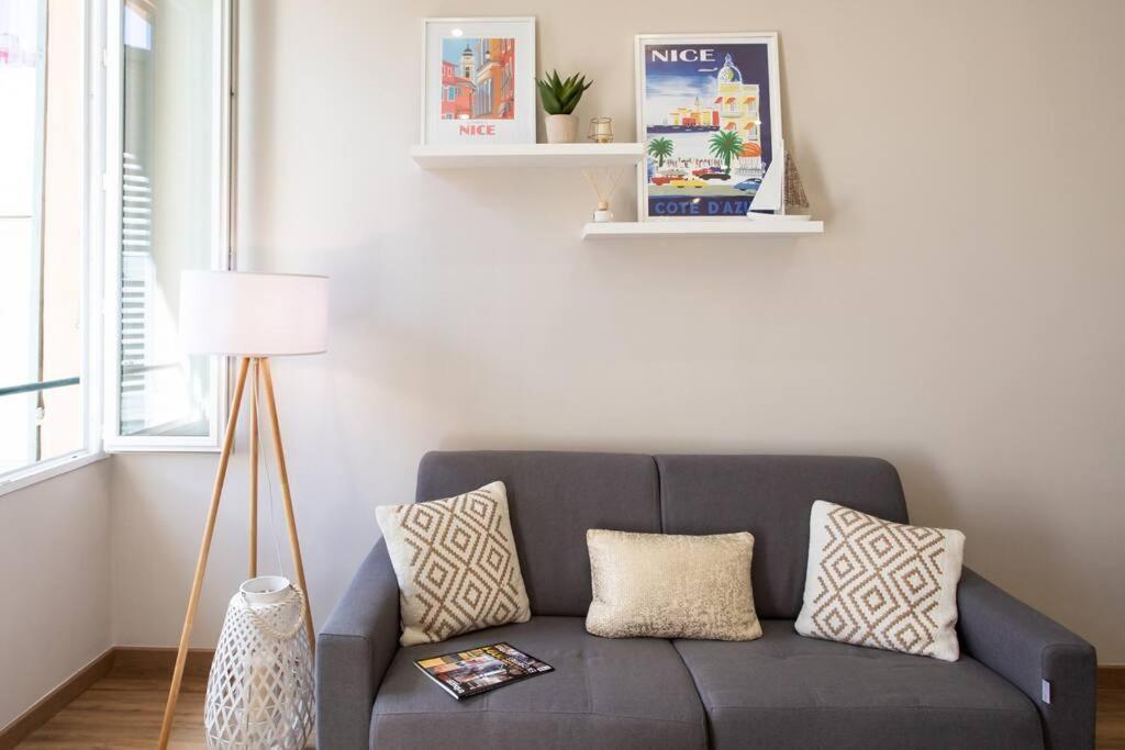 L19 1bdr Massena 2mins Sea/promenadeac/balcony Appartement *