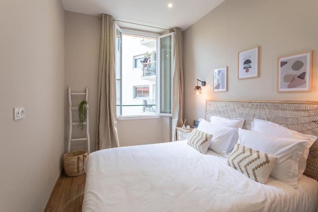 Appartement L19 1bdr Massena 2mins Sea/promenadeac/balcony *
