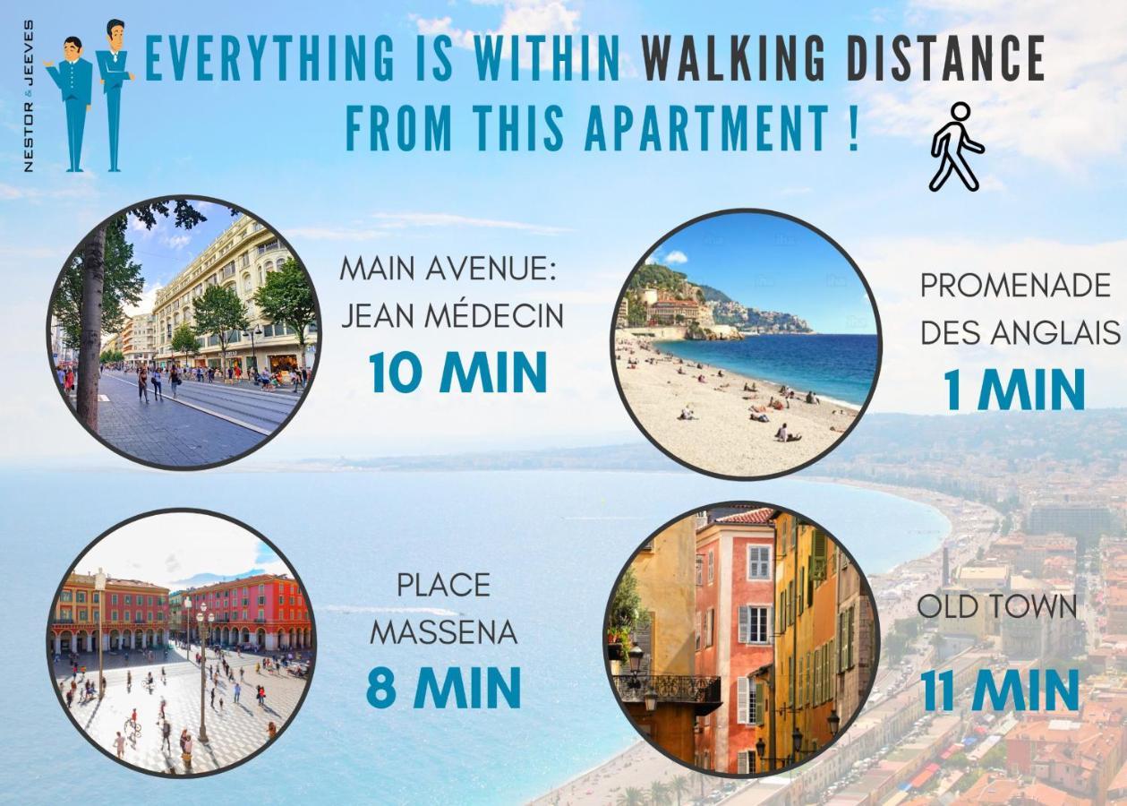 Nestor&jeeves - Frenchy - Hyper Center, Closer Sea And Place Massena Apartment