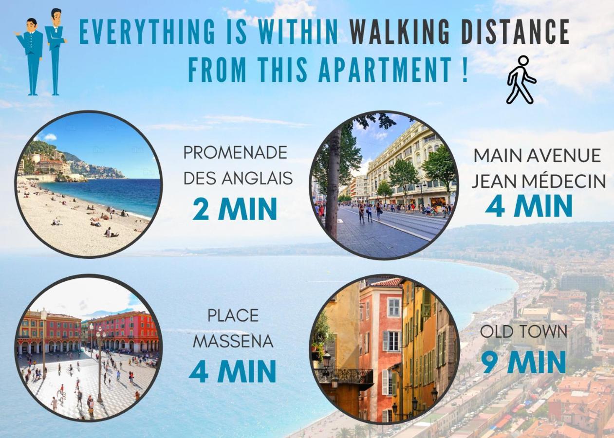 Nestor&jeeves - Cozy Maccarani - Center, Close Sea Apartment Nice