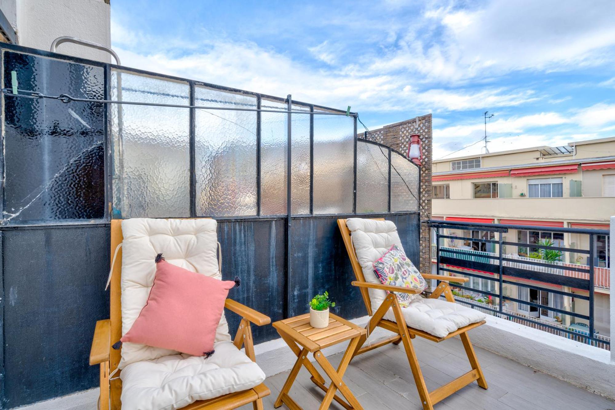 Floor Terrace - Dernier Etage Terrasse Cosy Appartement Nice