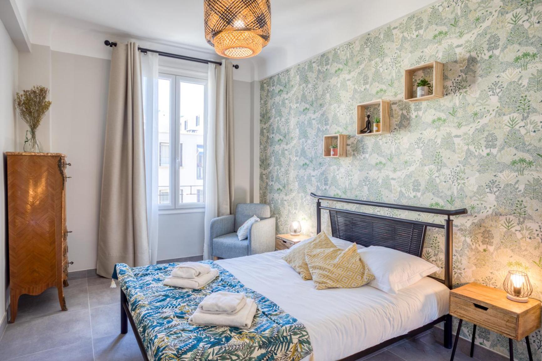 Apartment L12 Port Window 1bedroom Wifi 5mins & Nice's Cap Nice