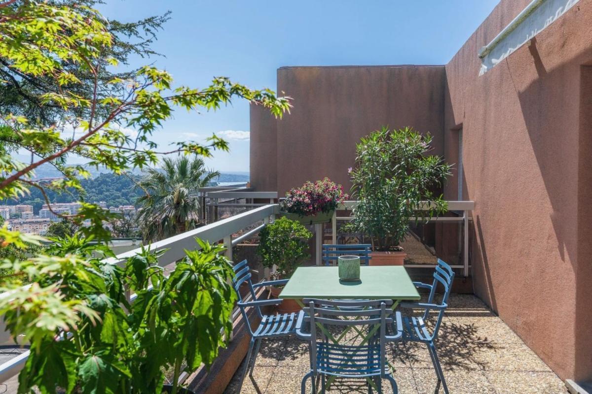 2 Pieces D'exception En Dernier Etage Avec Vue Panoramique Apartment Nice